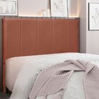 Cabeceira Solteiro 90cm Veludo Ravenna  Cobre
