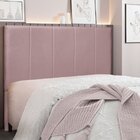 Cabeceira Solteiro 90cm Veludo Ravenna  Lilás