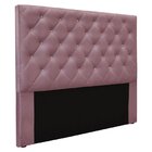 Cabeceira Solteiro 90cm Veludo Tania  Uva