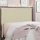 Cabeceira Solteiro 90cm Veludo Veneza  Bege
