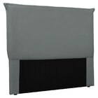 Cabeceira Solteiro 90cm Veludo Veneza  Cinza