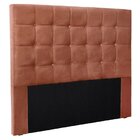 Cabeceira Solteiro 90cm Veludo Verona  Cobre