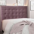 Cabeceira Solteiro 90cm Veludo Verona  Uva