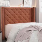 Cabeceira Solteiro 90cm Veludo Vicenza  Cobre