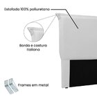 Cabeceira Solteiro 90cm Veneza Spezzia Branco