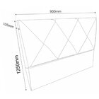 Cabeceira Solteiro 90cm X 125cm Bud Turkey Rose