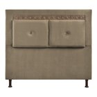 Cabeceira Solteiro 90cm X 141cm Vancouver Veludo Castor