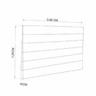 Cabeceira Solteiro 90x125cm Conde Viero Preto