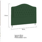 Cabeceira Solteiro Ághata P04 90 Cm Suede - Amarena Móveis -