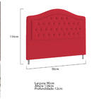 Cabeceira Solteiro Ághata P04 90 Cm Suede - Doce Sonho Móveis