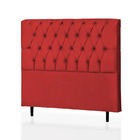Cabeceira Solteiro Baby 90 Cm Suede Vermelho - D A Decor