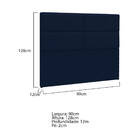 Cabeceira Solteiro Berlim P04 90 Cm Suede - Doce Sonho Móveis