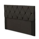 Cabeceira Solteiro Bia Veludo Castor 0,90m