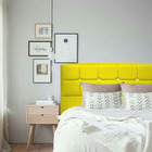 Cabeceira Solteiro Box Estofada  90 Cm Londres Com Strass Sue