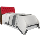 Cabeceira Solteiro Box Laura Malbec Captonê Vermelho