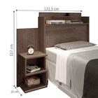 Cabeceira Solteiro Box Nicho Charlotte Chocolate