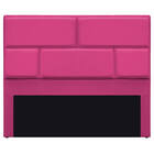 Cabeceira Solteiro Brick P02 90 Cm Para Cama Box Suede - Amar