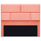 Cabeceira Solteiro Brick P02 90 Cm Para Cama Box Suede - Amar