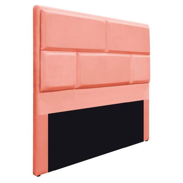 Cabeceira Solteiro Brick P02 90 Cm Para Cama Box Suede - Amar