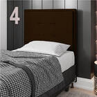 Cabeceira Solteiro Cama Box 90cm Para Quarto Onix Suede M11 -