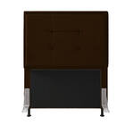Cabeceira Solteiro Cama Box 90cm Para Quarto Onix Suede Marro
