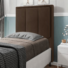 Cabeceira Solteiro Cama Box 90cm Para Quarto Opala Suede Marr