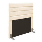 Cabeceira Solteiro Cama Box 90cm Para Quarto Rubi Suede M11 -