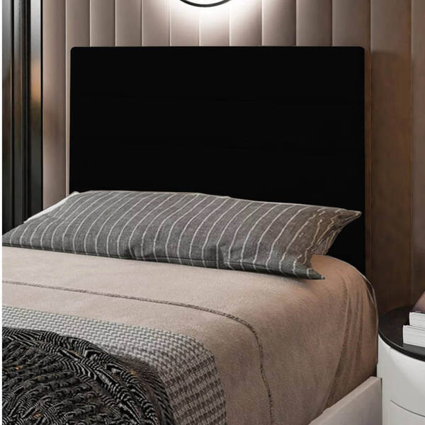 Cabeceira Solteiro Cama Box 90cm Para Quarto Rubi Suede M11 -