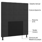 Cabeceira Solteiro Cama Box 90x128cm Malibu Corano Dc