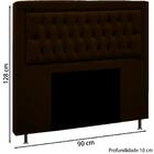 Cabeceira Solteiro Cama Box 90x128cm Turquesa Corano Dc