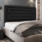 Cabeceira Solteiro Cama Box 90x128cm Turquesa Linho Dc