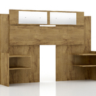 Cabeceira Solteiro/Casal Mila - 100% MDF - Com Espelho - Cane