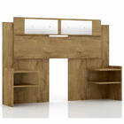 Cabeceira Solteiro/Casal Mila - 100% MDF - Com Espelho - Cane