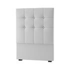 Cabeceira Solteiro Cassis Branca 90cm