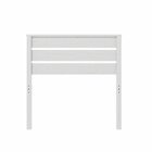 Cabeceira Solteiro Charme Beauty Madeira Maciça Branco