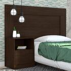 Cabeceira Solteiro Com 1 Mesa De Cabeceira London D02 Ebano T