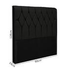 Cabeceira Solteiro Com Capitonê Para Cama Box Sued Liso Paris