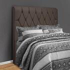 Cabeceira Solteiro Com Capitonê Para Cama Box Sued Liso Paris