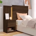 Cabeceira Solteiro Com Mesa De Apoio Granada Nocciola