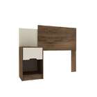 Cabeceira Solteiro Com Mesa De Cabeceira – Rodial - Cacau Tex