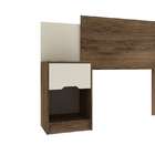 Cabeceira Solteiro Com Mesa De Cabeceira – Rodial - Cacau Tex