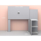 Cabeceira Solteiro Com Prateleiras Acapulco  Branco