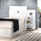 Cabeceira Solteiro Com Prateleiras Acapulco  Branco