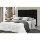 Cabeceira Solteiro Cristal 0,88 Preto