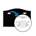 Cabeceira Solteiro Curva Luxo 90x60 Suede Off White - Tachas