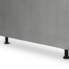 Cabeceira Solteiro Daiana 90cm Suede Cinza – Fdecor