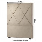 Cabeceira Solteiro Dalila Nude - Vian