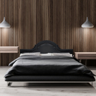 Cabeceira Solteiro Diamond Provençal Corino Preto 90 X 60