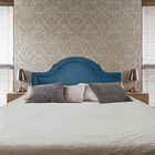 Cabeceira Solteiro Diamond Provençal Suede Azul Royal 90x60