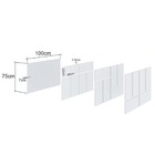 Cabeceira Solteiro Dominó Álamo E Preta